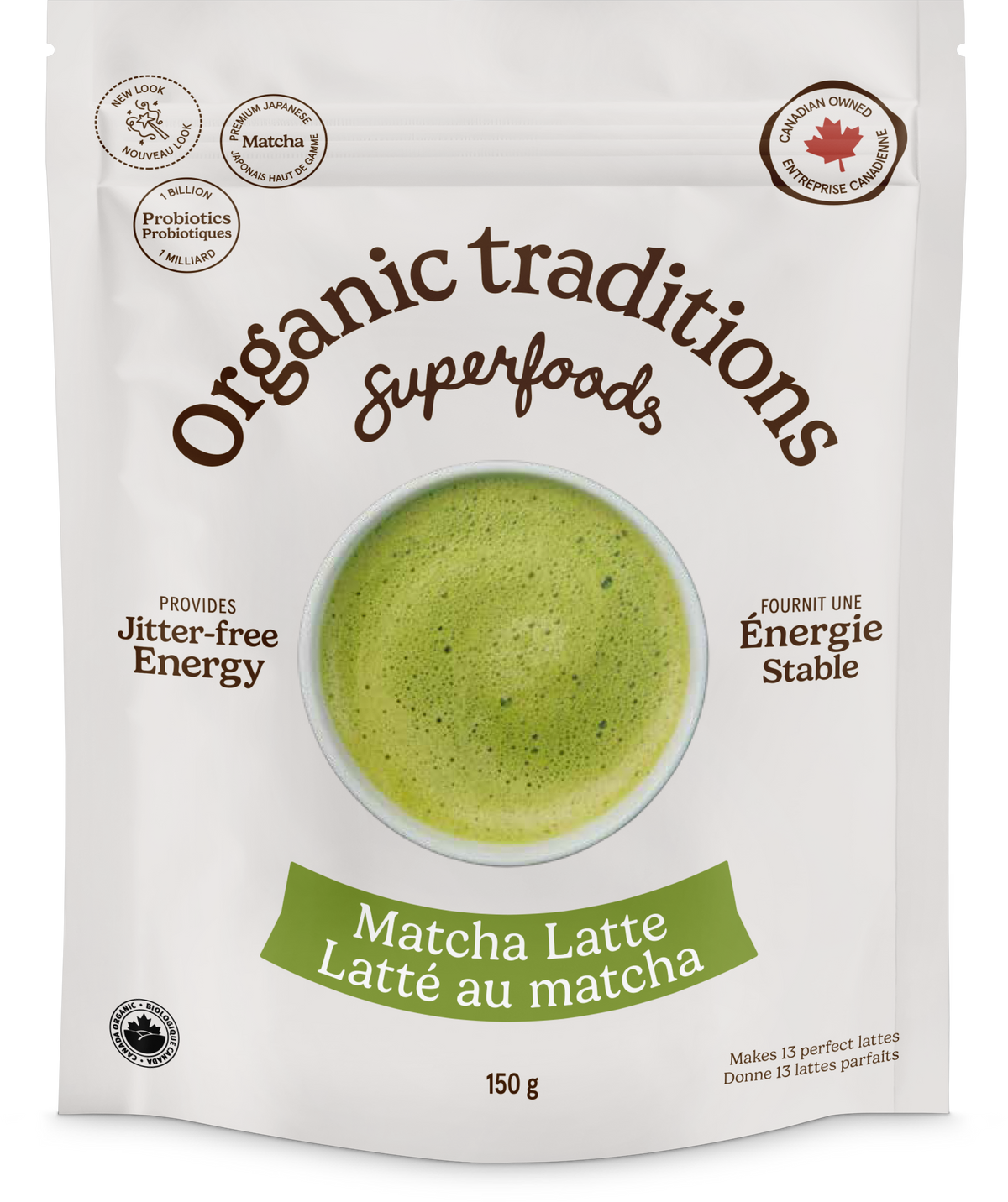 Organic Traditions Organic Matcha Latte with Probiotics
