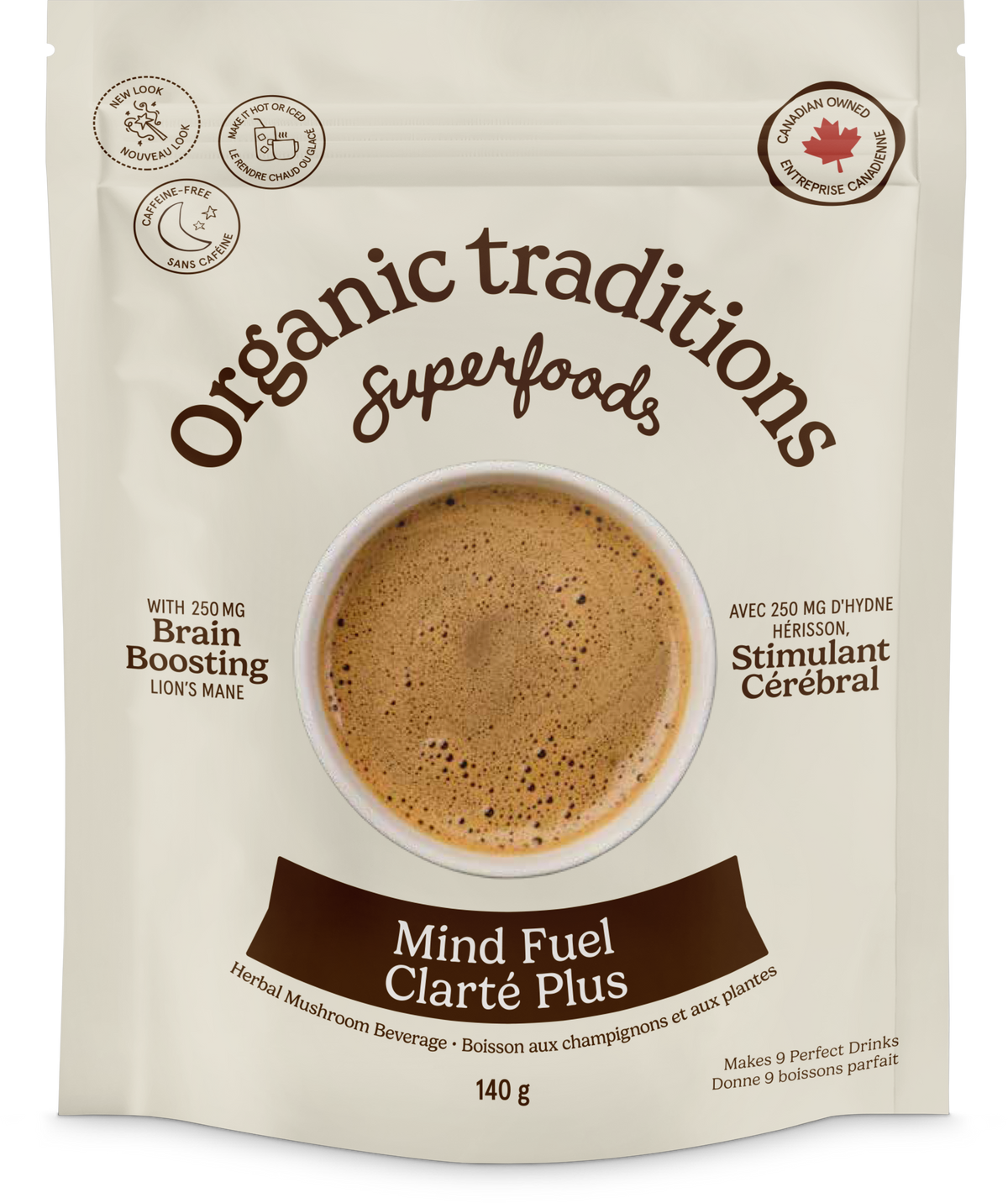 Organic Traditions Mind Fuel Instant Herbal Mushroom Beverage