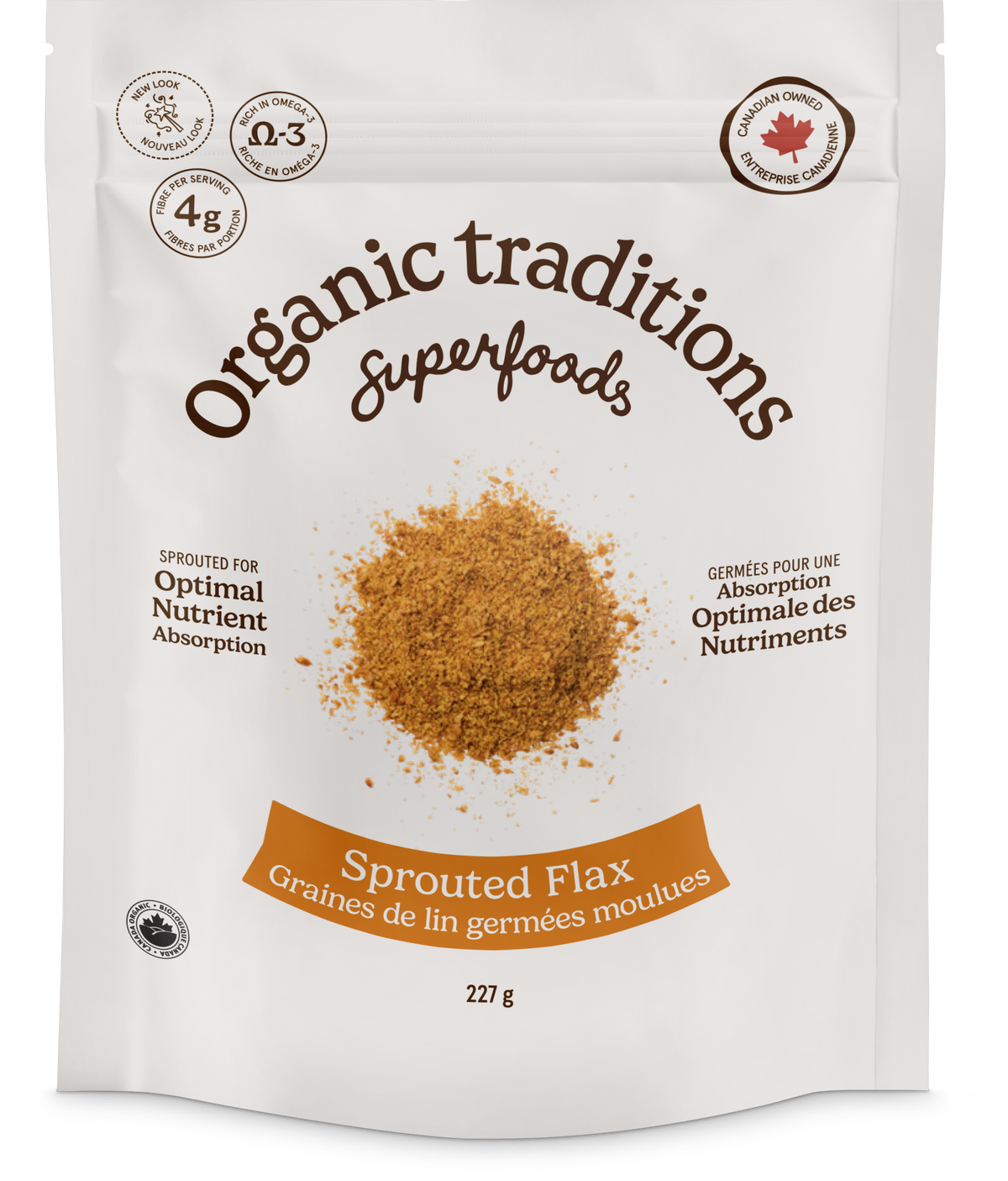 Organic Sprouted Flax Seed Powder
