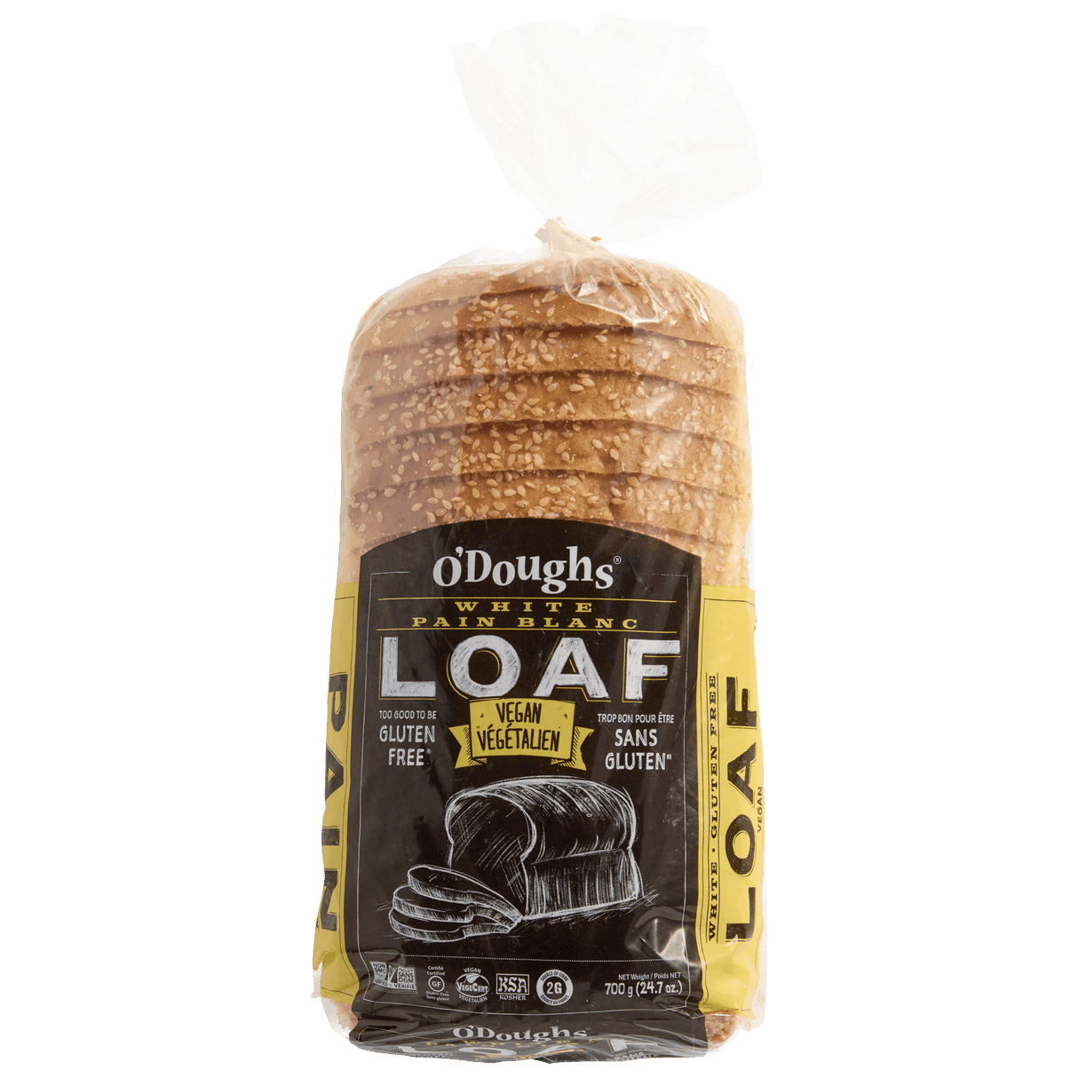 O'doughs Gluten Free White Loaf