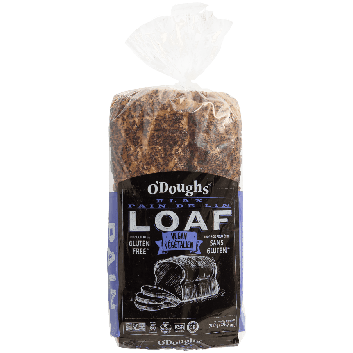 O'doughs Gluten Free Flax Loaf