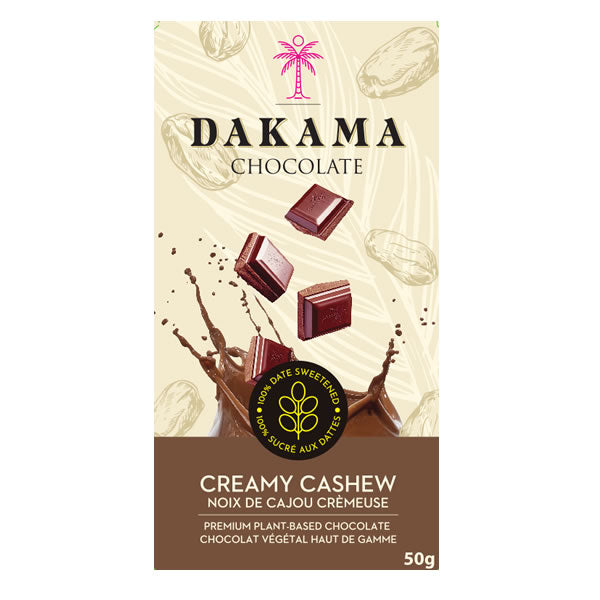 Plant-Based Creamy Cashew Chocolate Bar