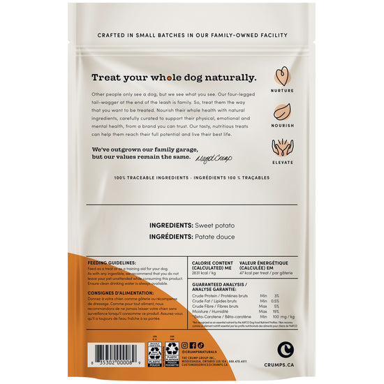 Crumps Naturals Sweet Potato Chews