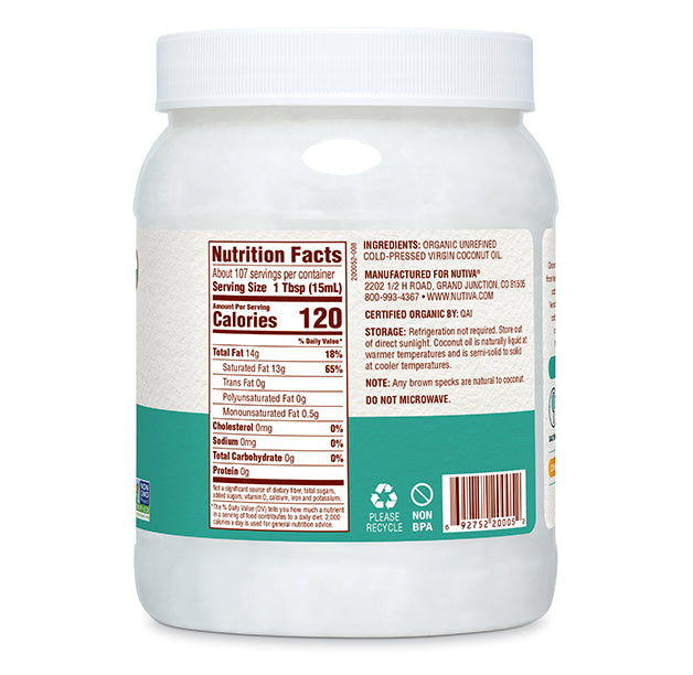 Nutiva Organic Virgin Coconut Oil