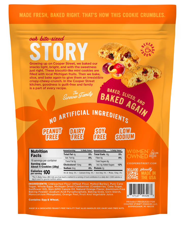 Cooper Street Orange Cranberry Twice Baked Cookies