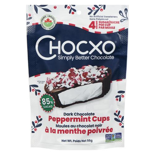 Chocxo Dark Chocolate Peppermint Cups