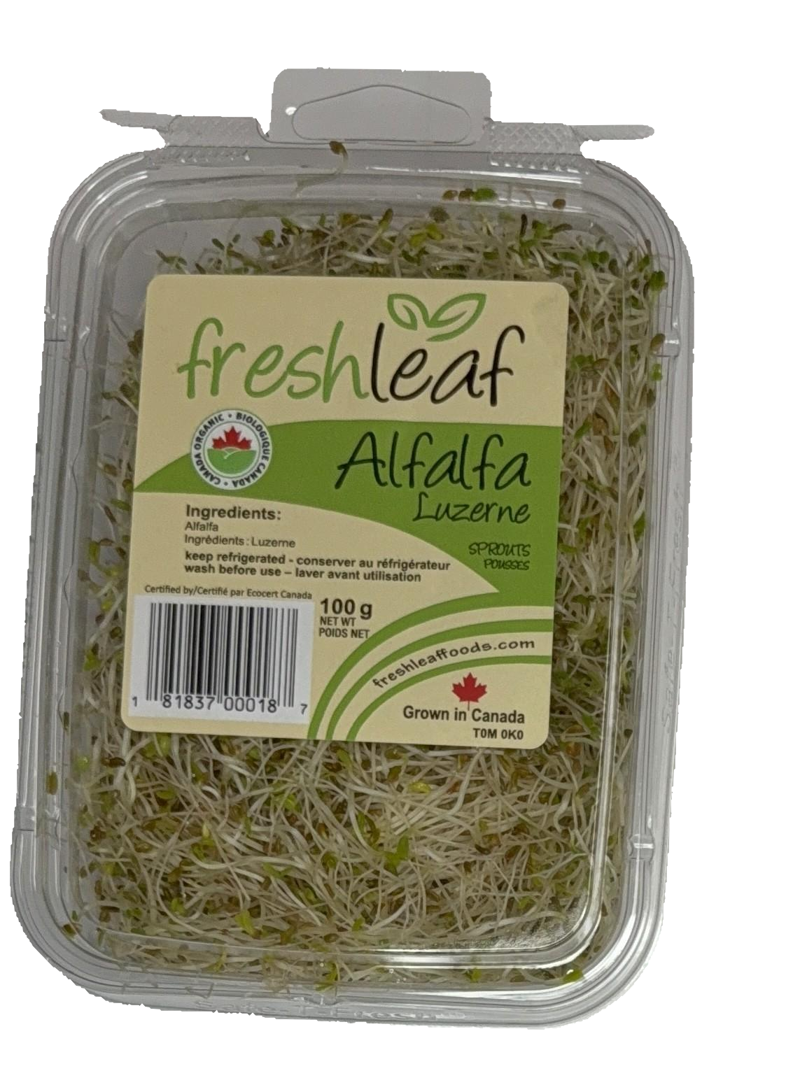 Freshleaf Organic Organic Alfalfa Sprouts