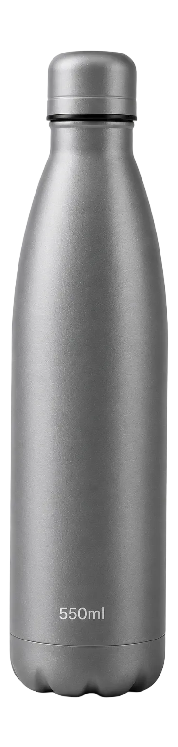 Ambrosia Grey Stainless Steel Bullet Bottle