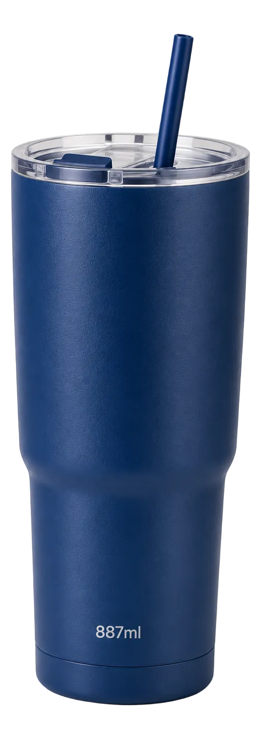 Ambrosia Blue Stainless Steel Insulated Tumbler