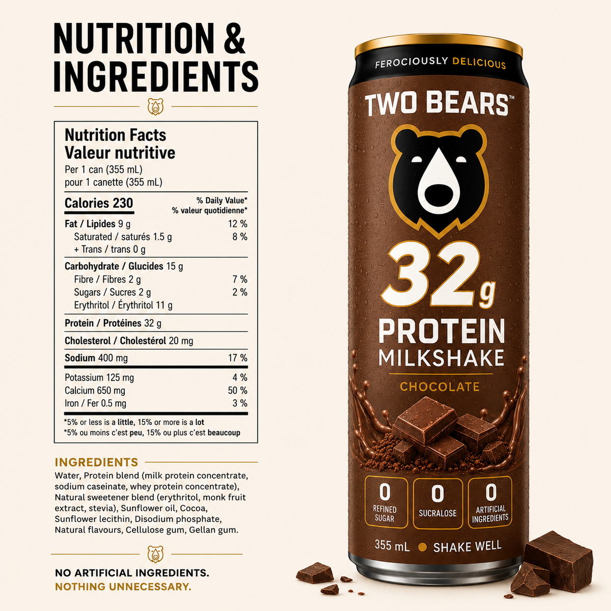 Chocolate Protein Milkshake