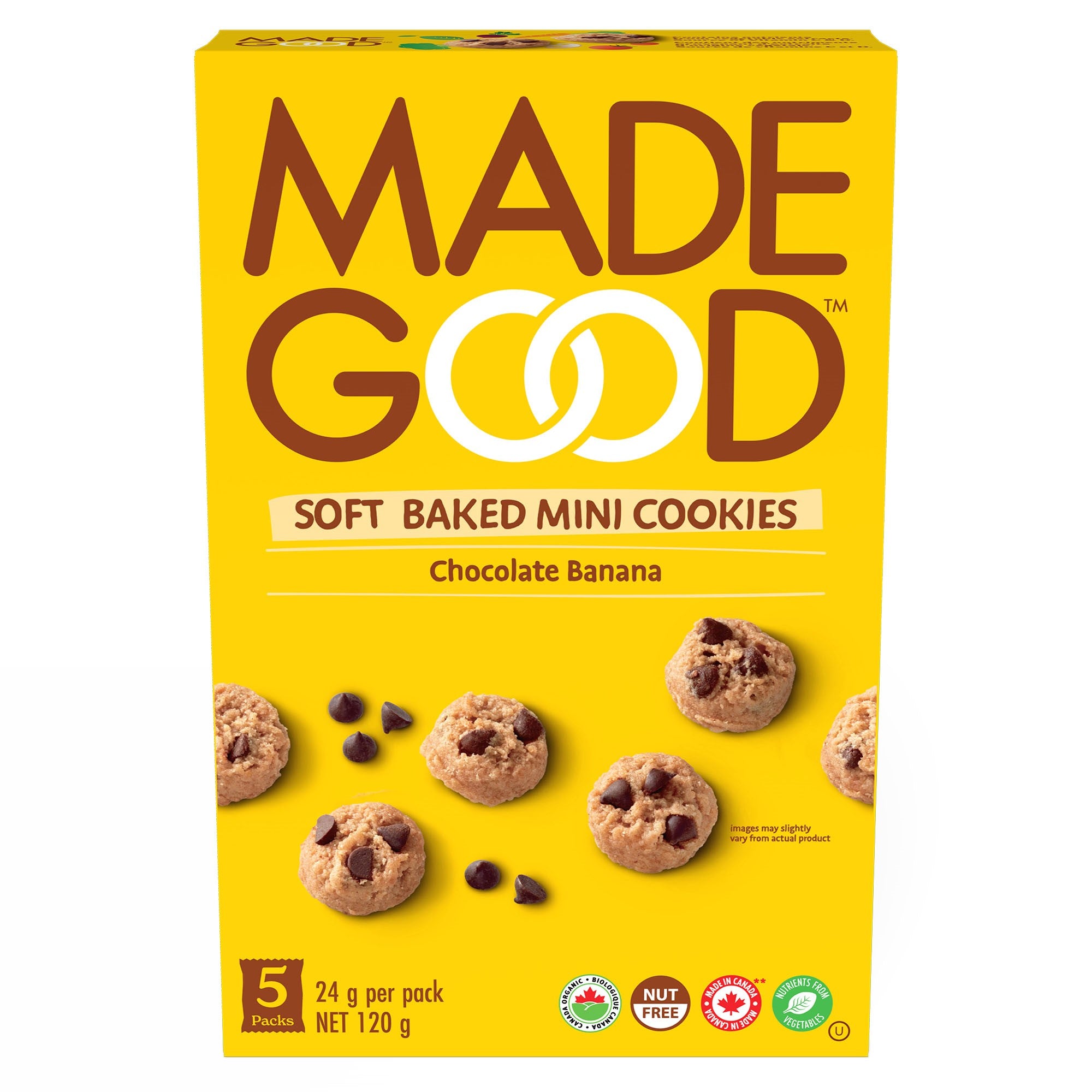 Organic Chocolate Banana Soft Mini Cookies