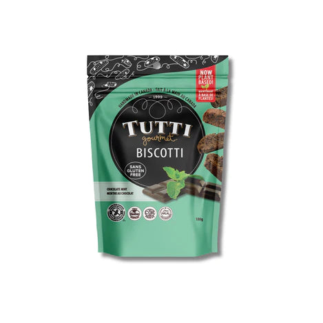 Plant-Based Gluten-Free Chocolate Mint Biscotti