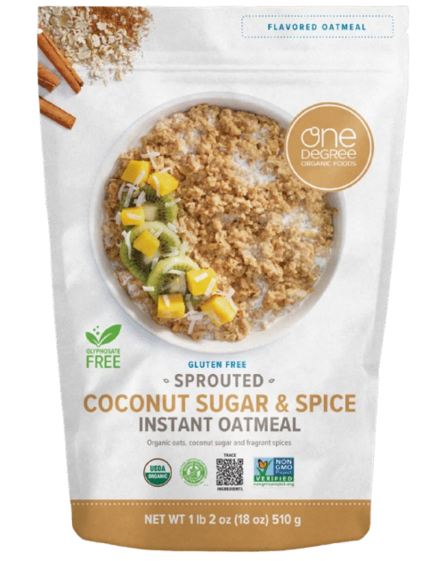One Degree Sprouted Coconut Sugar & Spice Instant Oatmeal