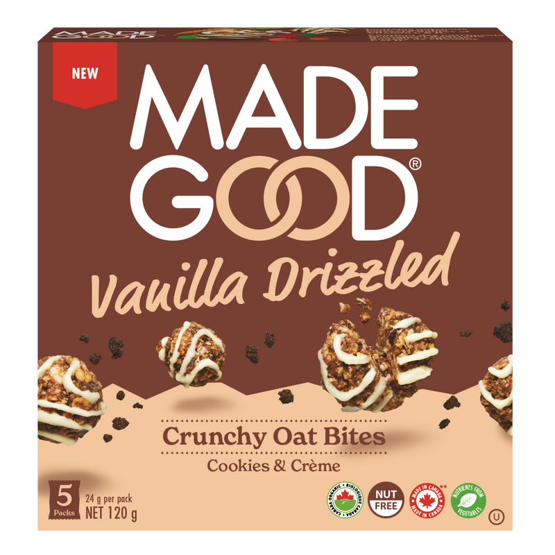 Organic Nut-Free Vanilla Drizzled Crunchy Oat Bites