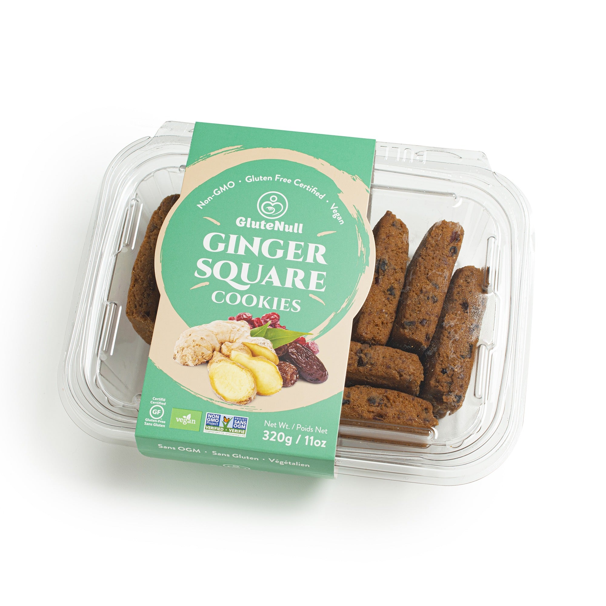 Glutenull Bakery Ginger Square Cookies