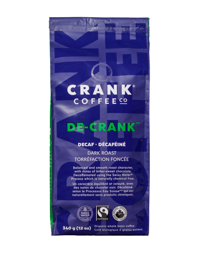 De-Crank Decaf Dark Roast Coffee Beans