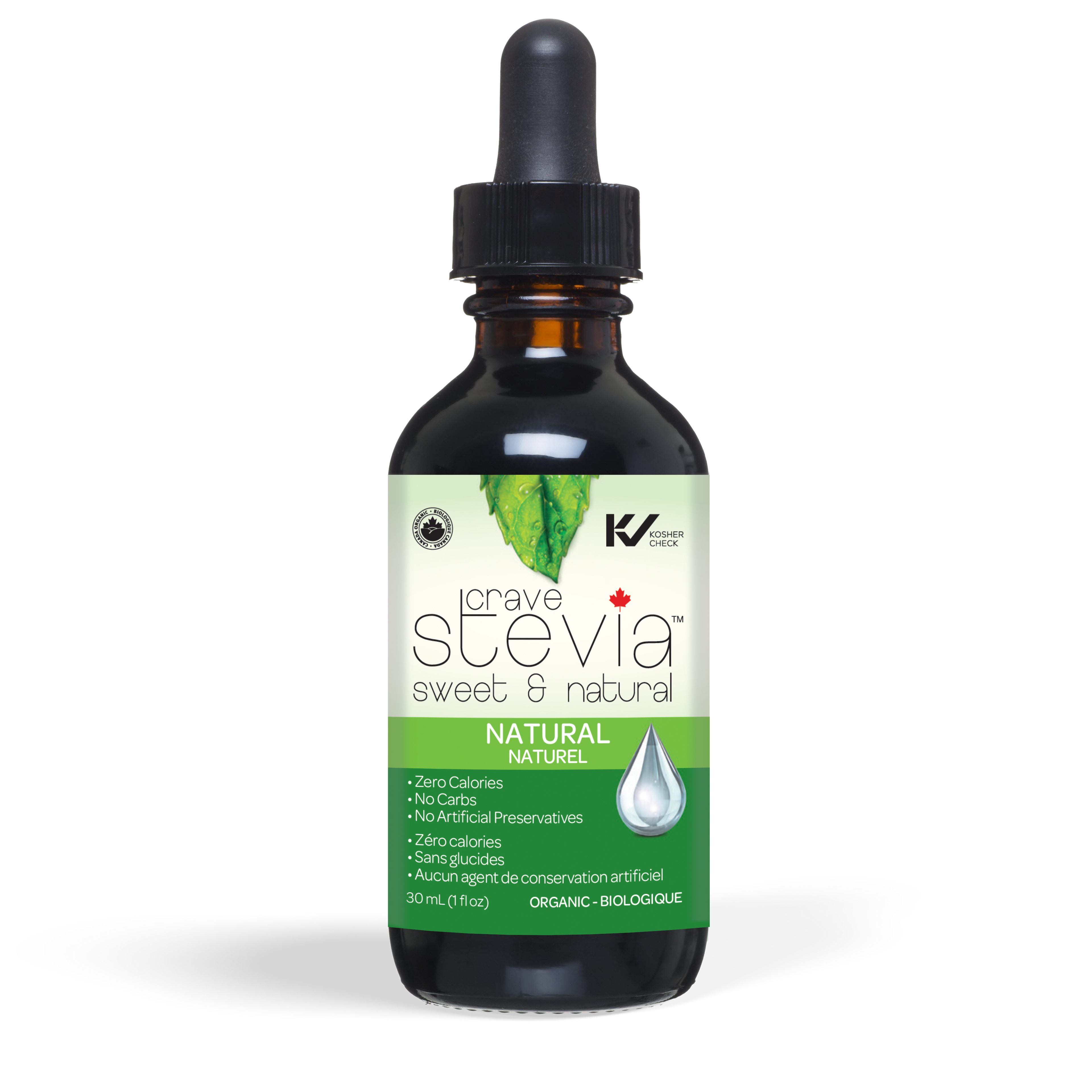 Crave Stevia Organic Natural Liquid Stevia Drops