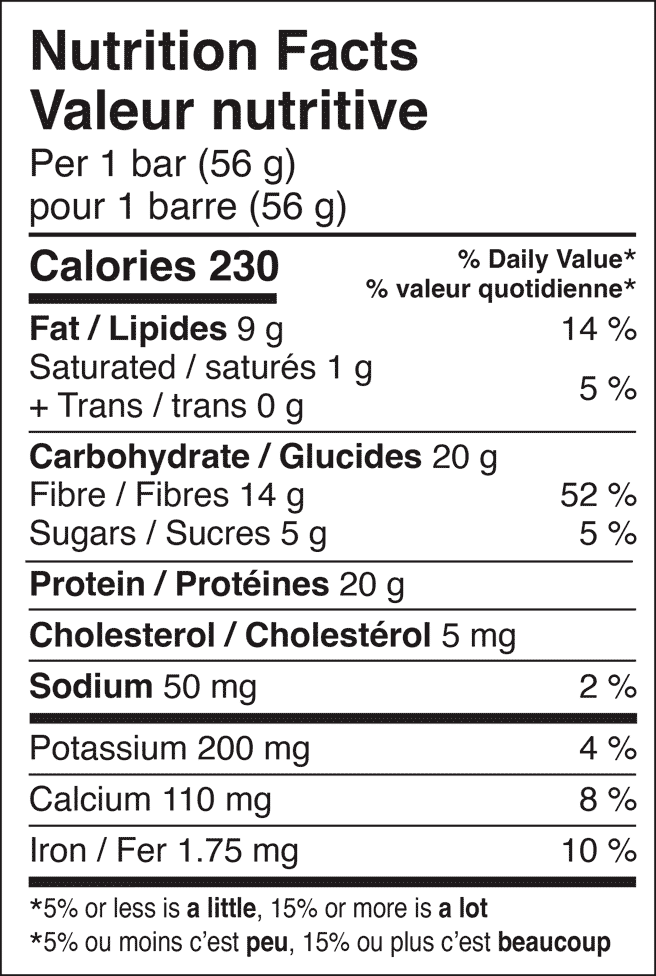 Daryl's Hi N-R-G Bars Chocolate Hazelnut Protein Bar Case