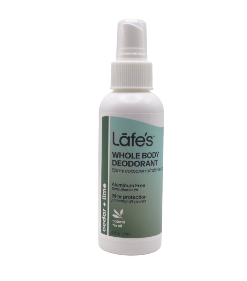Cedar + Lime Whole Body Deodorant Spray