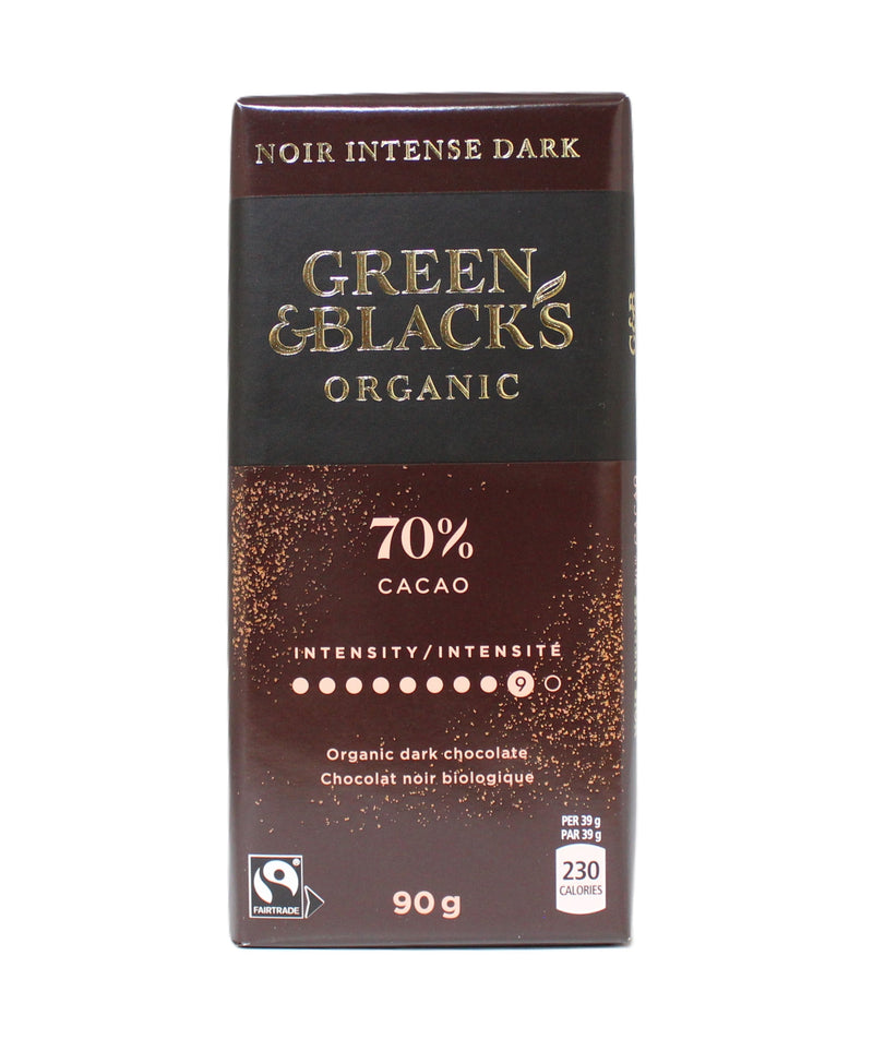 Organic 70% Dark Chocolate Bar