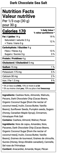 Haley's Pantry Grain-Free Dark Chocolate Sea Salt Nut and Seed Granola Snack