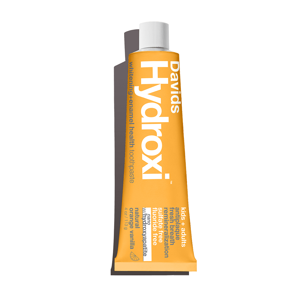 Davids Natural Toothpaste Natural Orange Vanilla Davids Hydroxi Kids + Adults Whitening+ Enamel Health Toothpaste