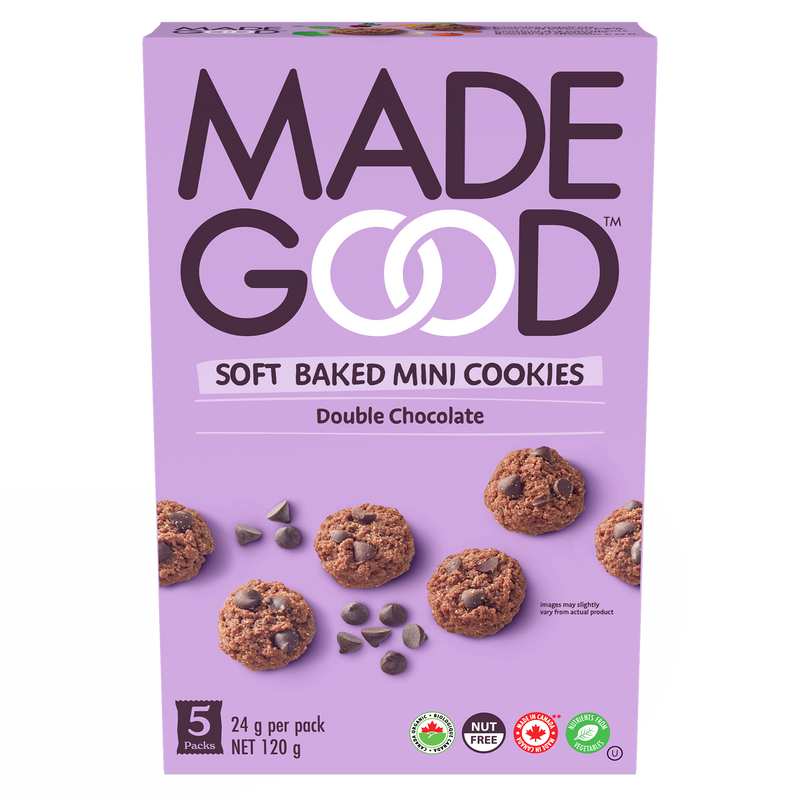 Organic Double Chocolate Soft Mini Cookies