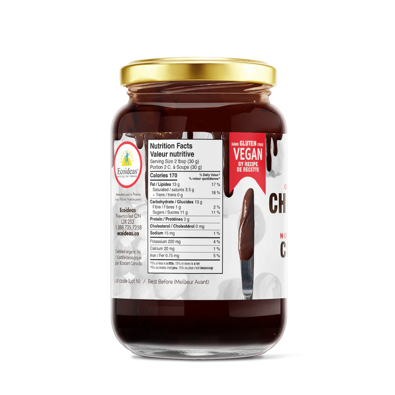 Organic Dark Chocolate Hazelnut Spread