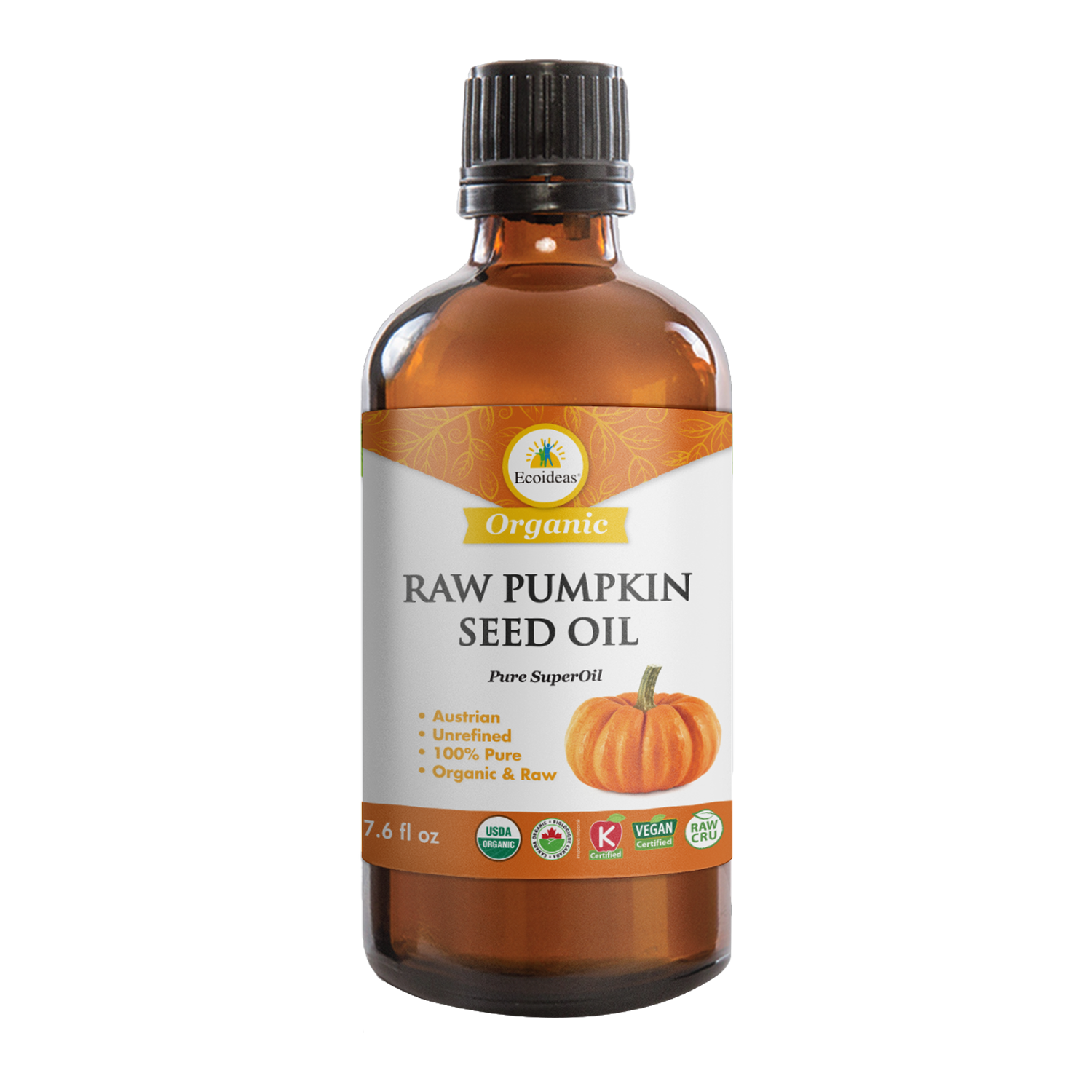 Ecoideas Organic Raw Pumpkin Seed Oil