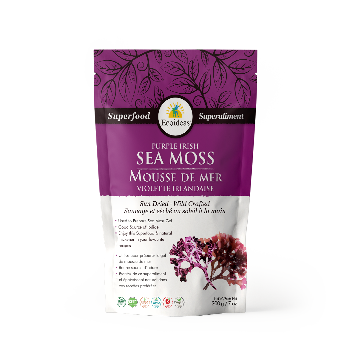 Organic Purple Irish Sea Moss