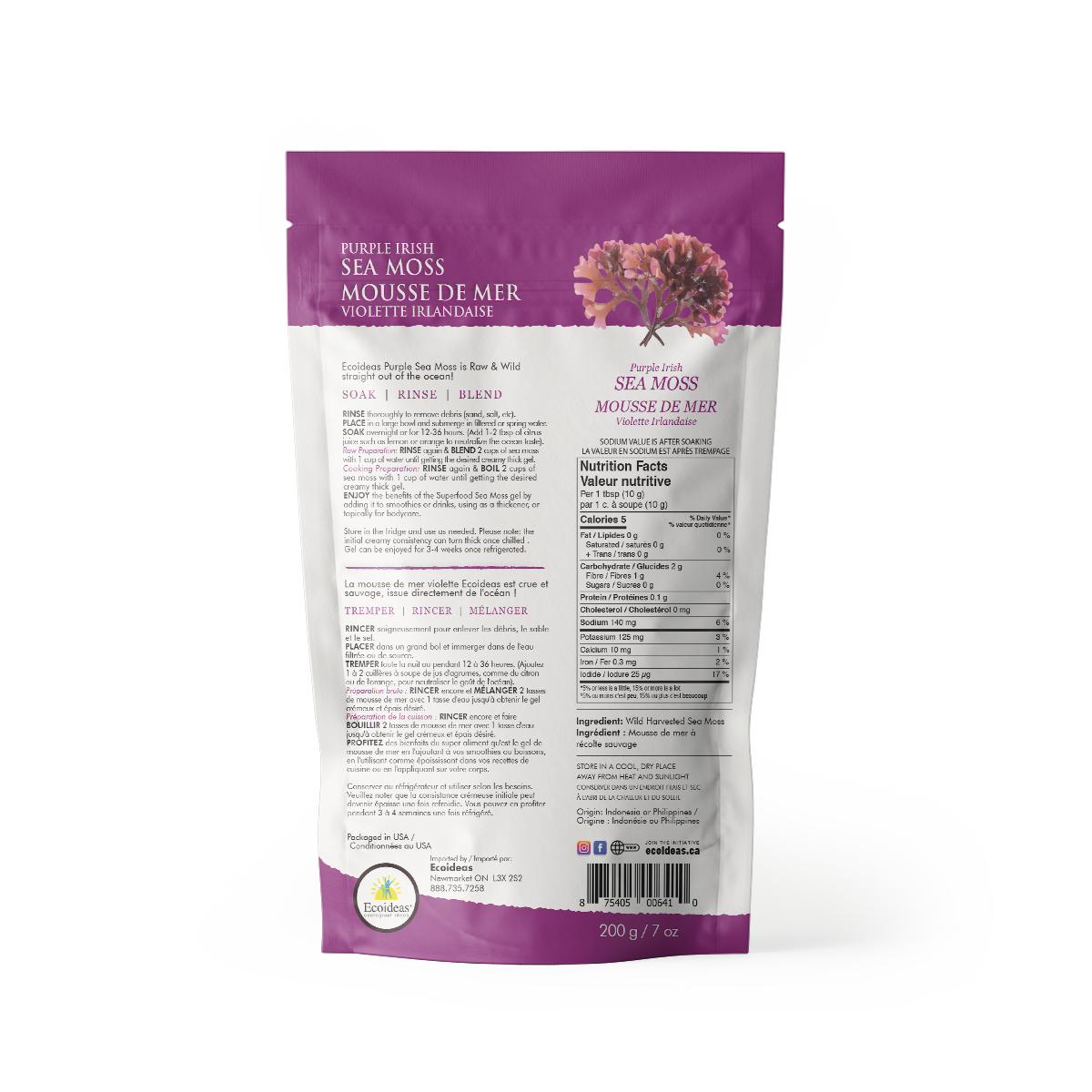 Organic Purple Irish Sea Moss