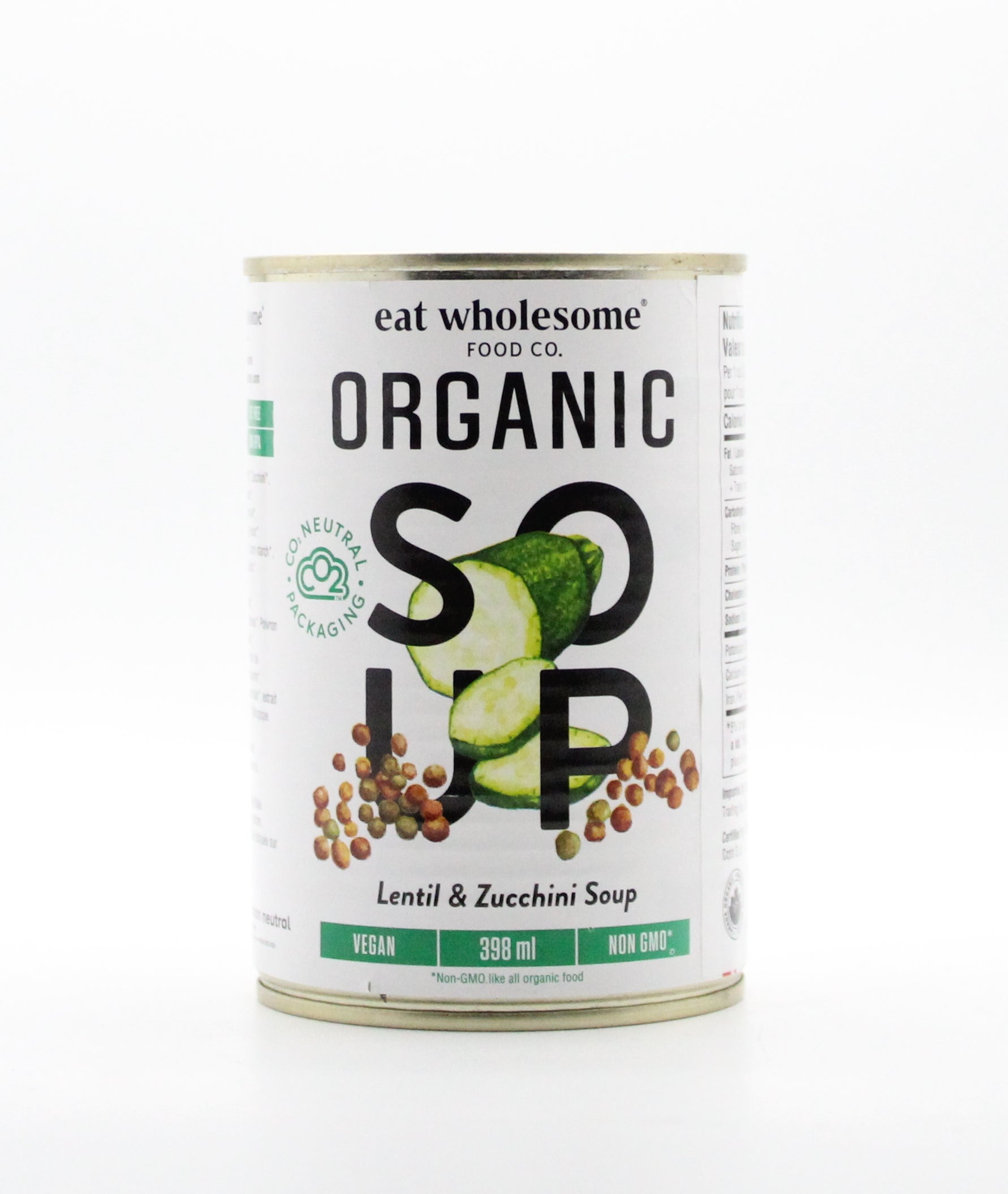 Vegan Organic Lentil & Zucchini Soup