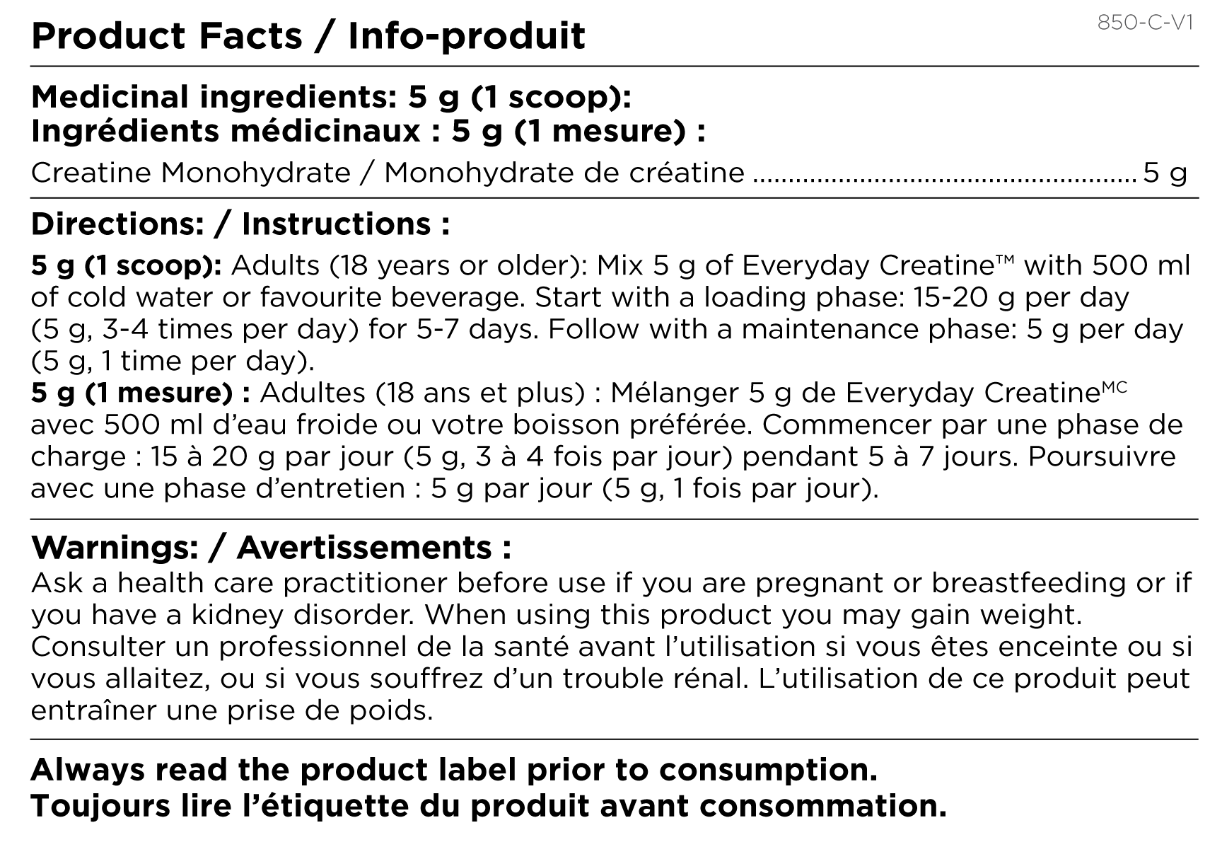 Platinum Naturals Everyday Creatine