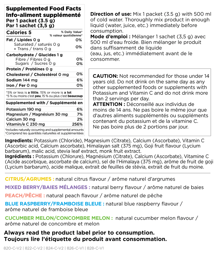 Platinum Naturals Cucumber Melon Activ-X Everyday Electrolytes Case