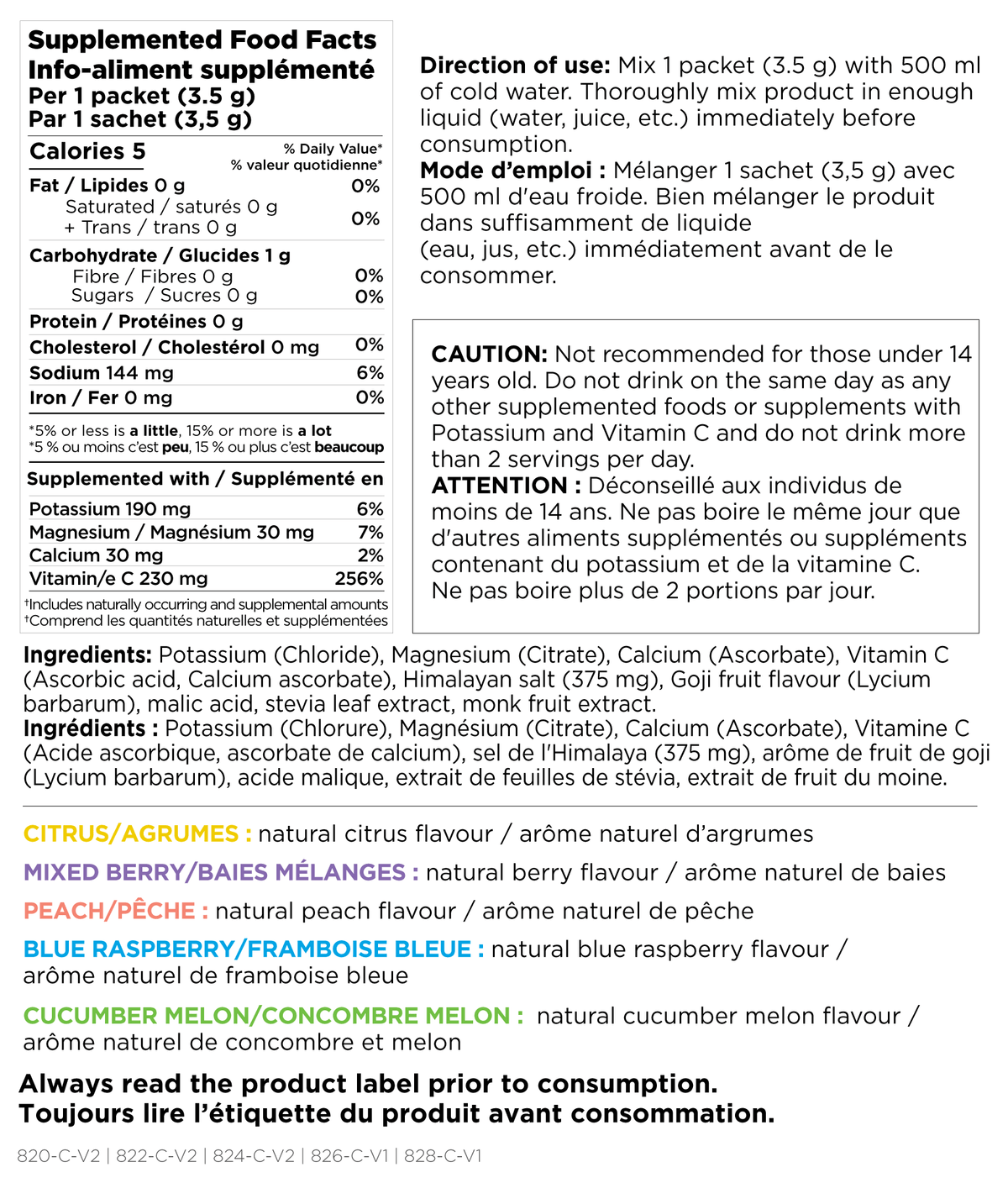 Platinum Naturals Blue Raspberry Activ-X Everyday Electrolytes Case