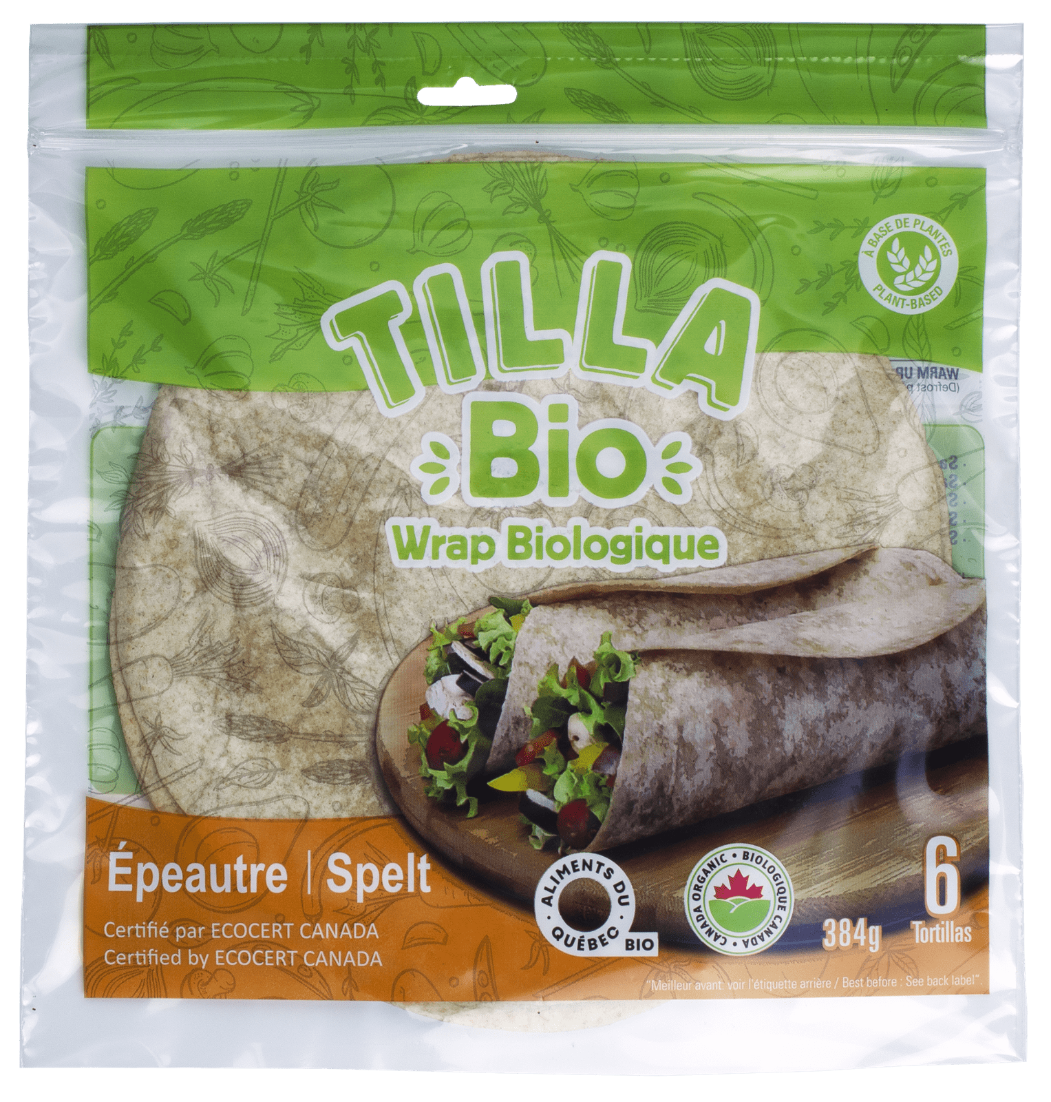 Organic Spelt Wrap