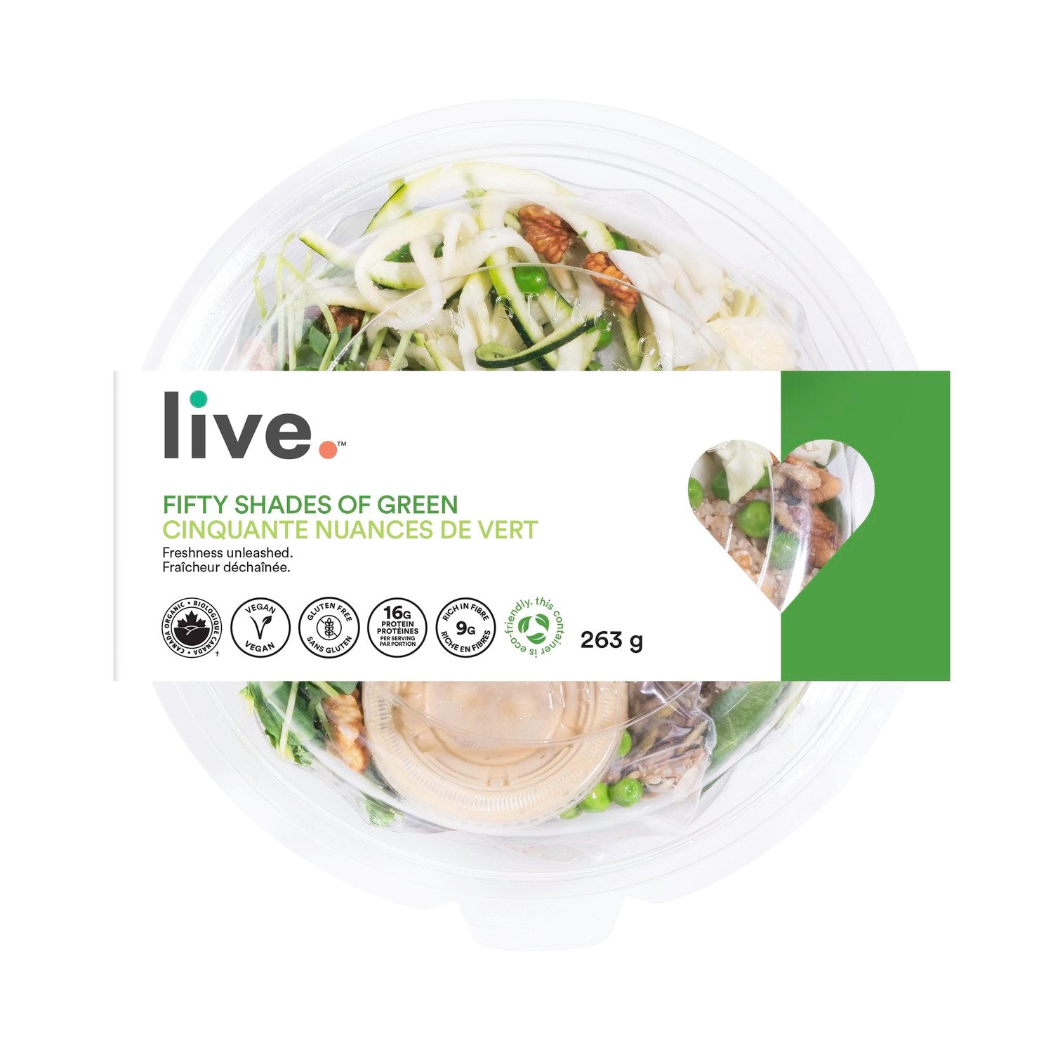 Organic Vegan Fifty Shades of Green