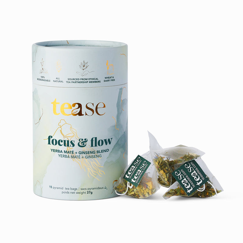 Focus & Flow Yerba Mate + Ginseng Blend Tea