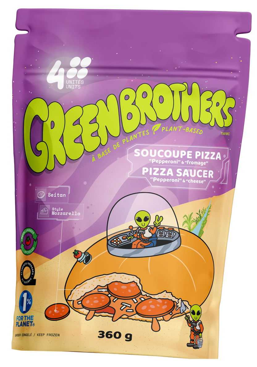 Green Brothers Plant-Based Pepperoni & Cheese Pizza Saucer