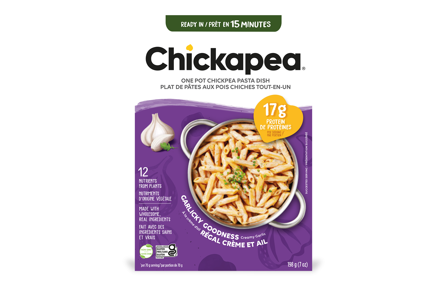 Garlicky Goodness Chickpea Pasta Dish