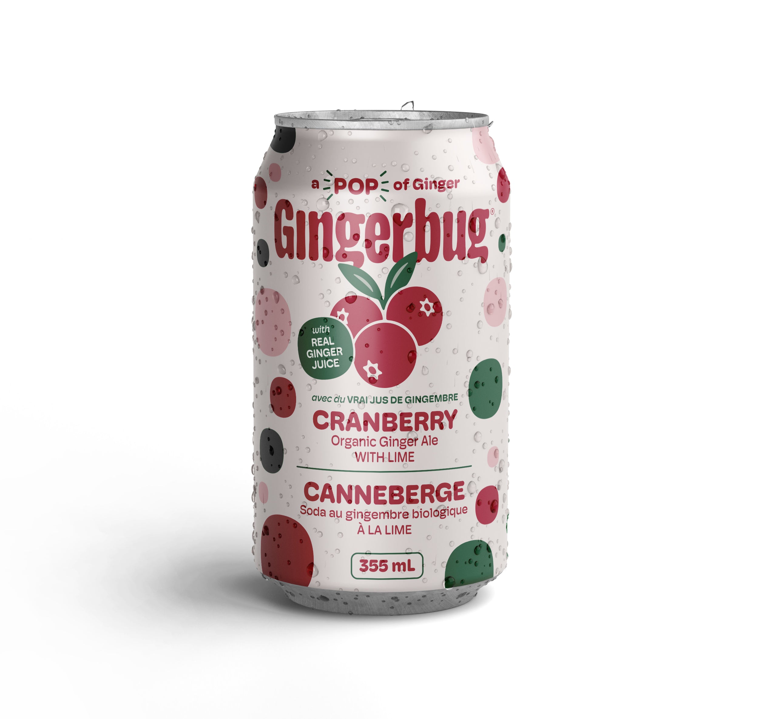 Cranberry Prebiotic Organic Ginger Ale