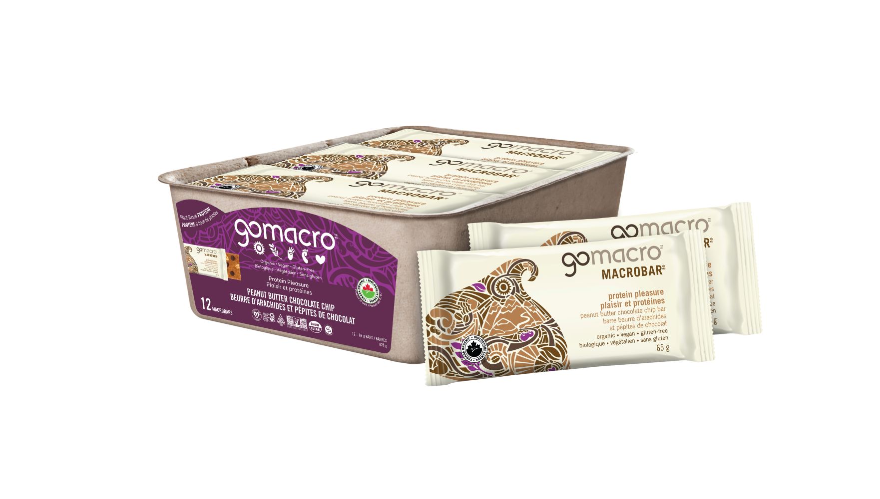 GoMacro Protein Pleasure Peanut Butter Chocolate Chip Bar Case