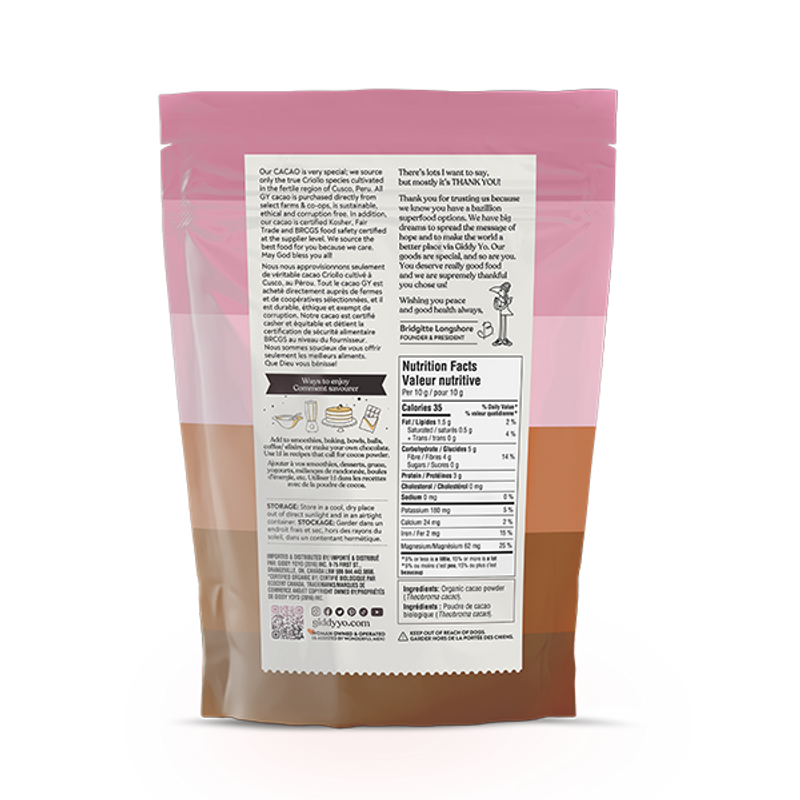Organic Raw Cacao Powder