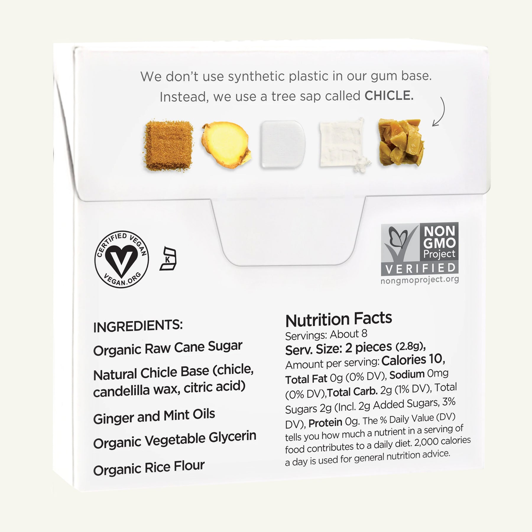 Simply Gum Ginger Natural Chewing Gum