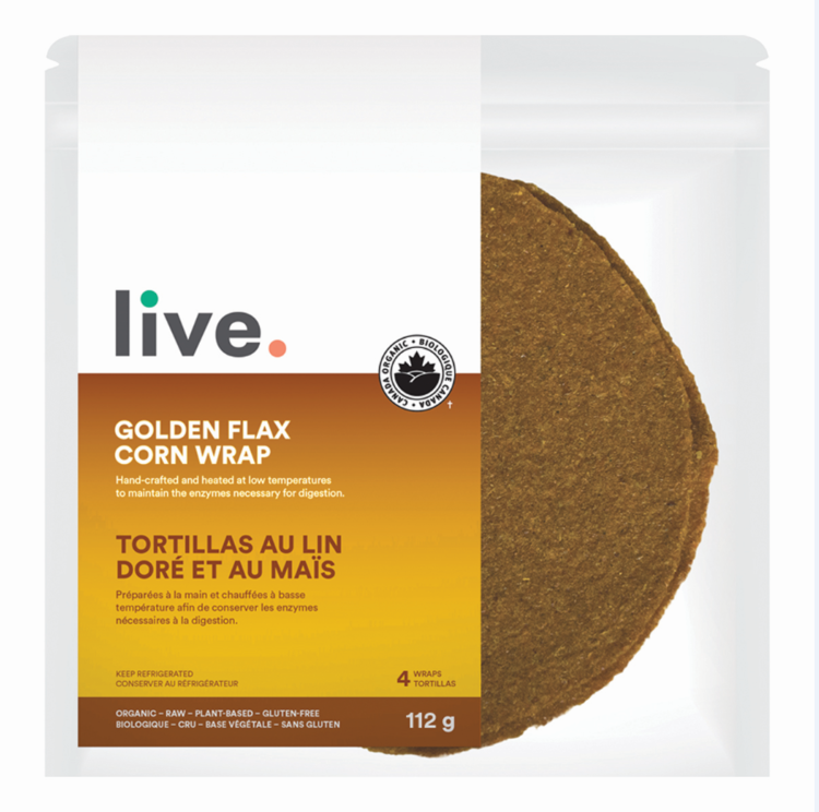 Gluten Free Organic Golden Flax Corn Wrap