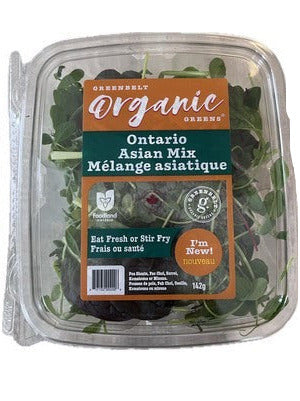 Greenbelt Greens Organic Greenbelt Ontario Asian Mix Clamshell