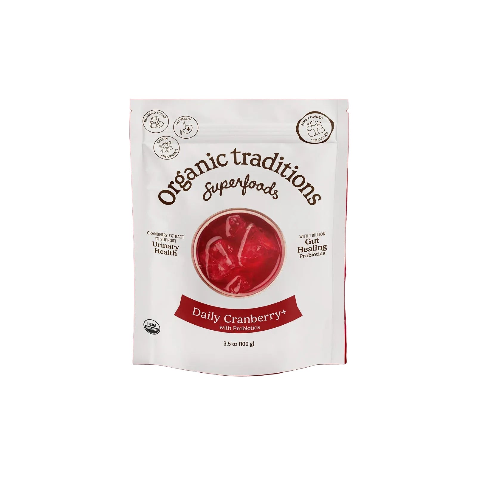 Organic Traditions Daily Cranberry With Probiotics