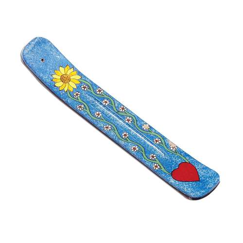 Blue Flowers Incense Holder