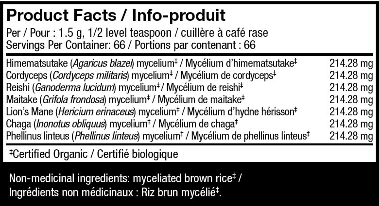 Host Defense Stamets 7 Mushroom Mycelium Powder