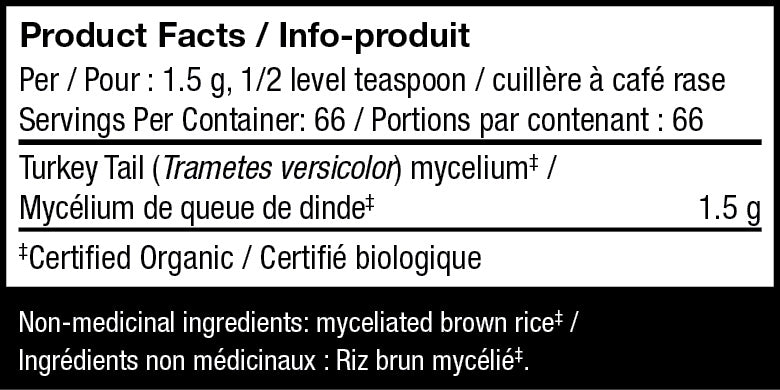 Host Defense Turkey Tail Mushroom Mycelium Powder